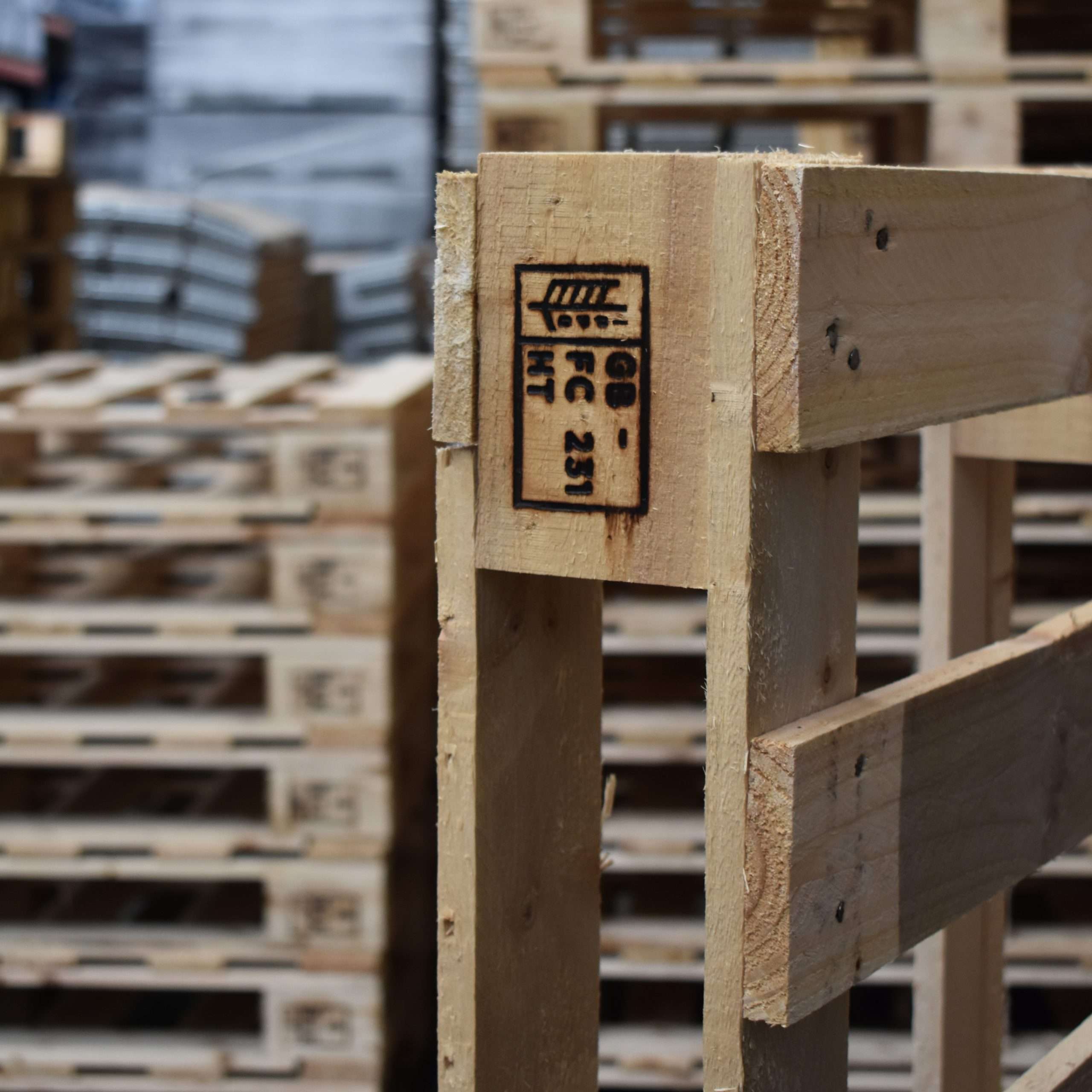 Warm Résistance Pallets Stack of 15 Heat Treated Wooden Standard Pallet - 1200x1000mm - Exporta ...