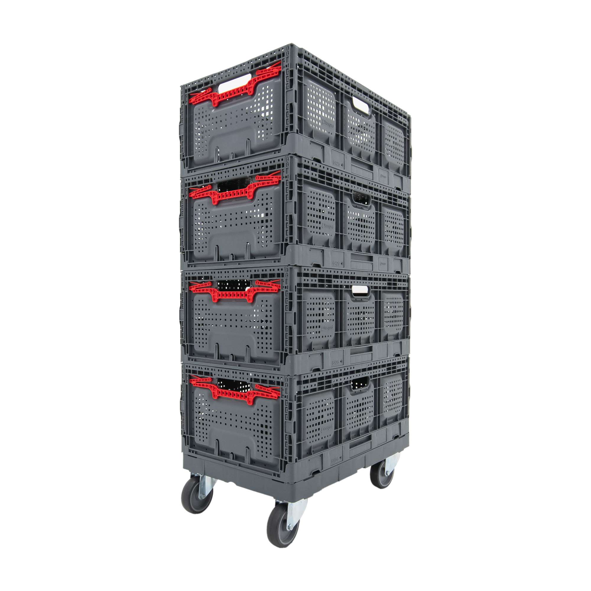 Exporta Pro Dolly - 4 Swivel Rubber Wheels - 600x400mm - Image 3