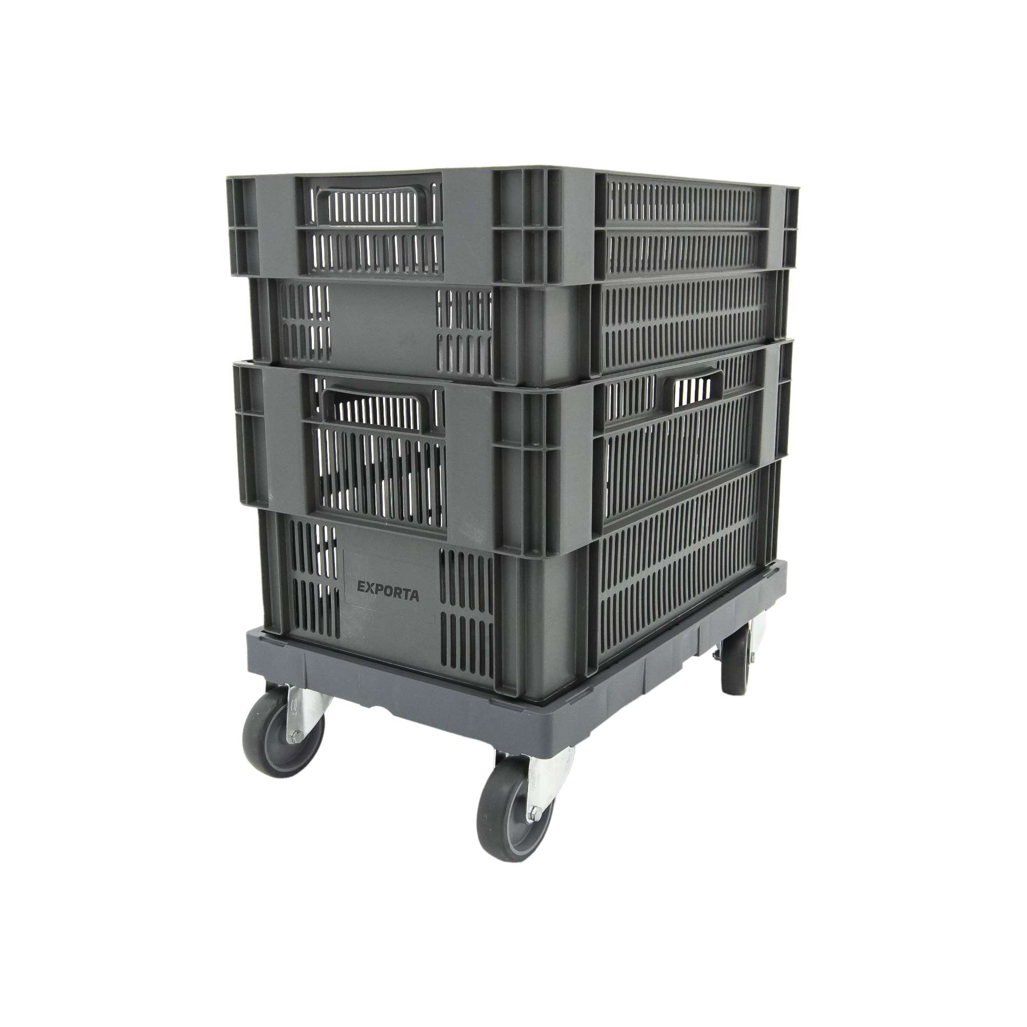Exporta Pro Dolly - 4 Swivel Rubber Wheels - 600x400mm - Image 5