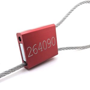 Red High-Security Cable Seal for ISO 17712 / CT-PAT Movements - 300x2.5mm - Pk 100